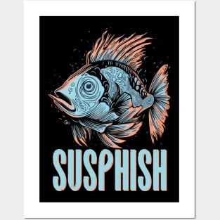 Susphish Crazy Fish Posters and Art